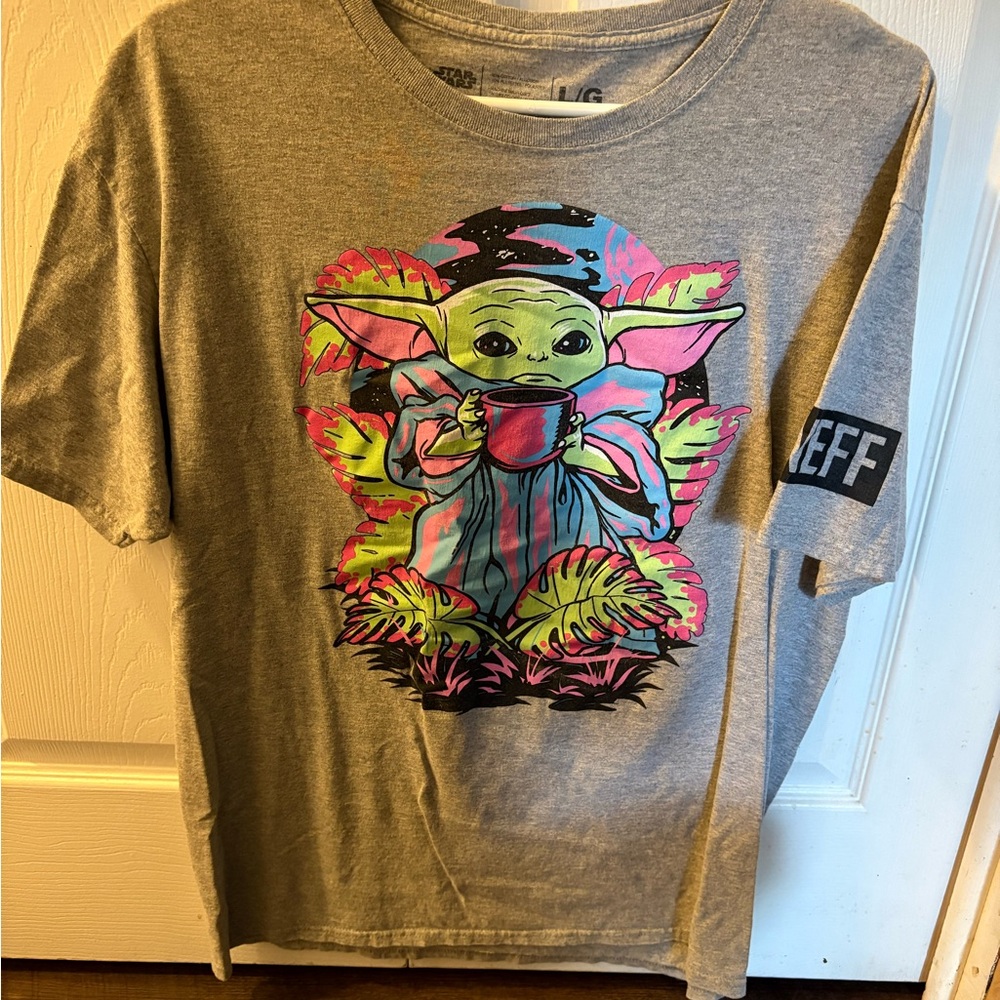Neff x Star Wars Gray and Pink Short Sleeve Tee